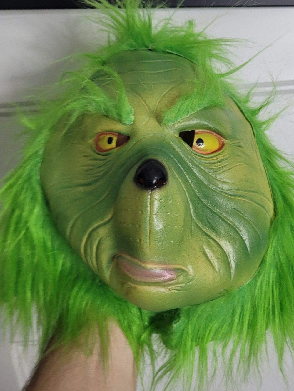 Deluxe Dr. Seuss The Grinch Costume Mask for Adults